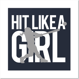 Hit Like a Girl Posters and Art